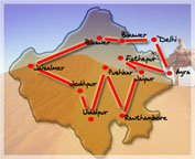 Itineraire en Inde et Rajasthan